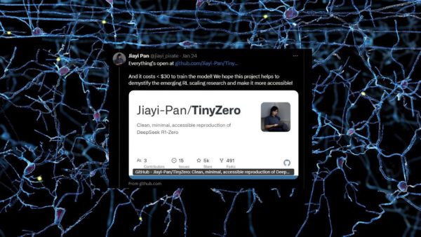 TinyZero, il clone californiano di DeepSeek costa meno di 30 dollari 2 (1)