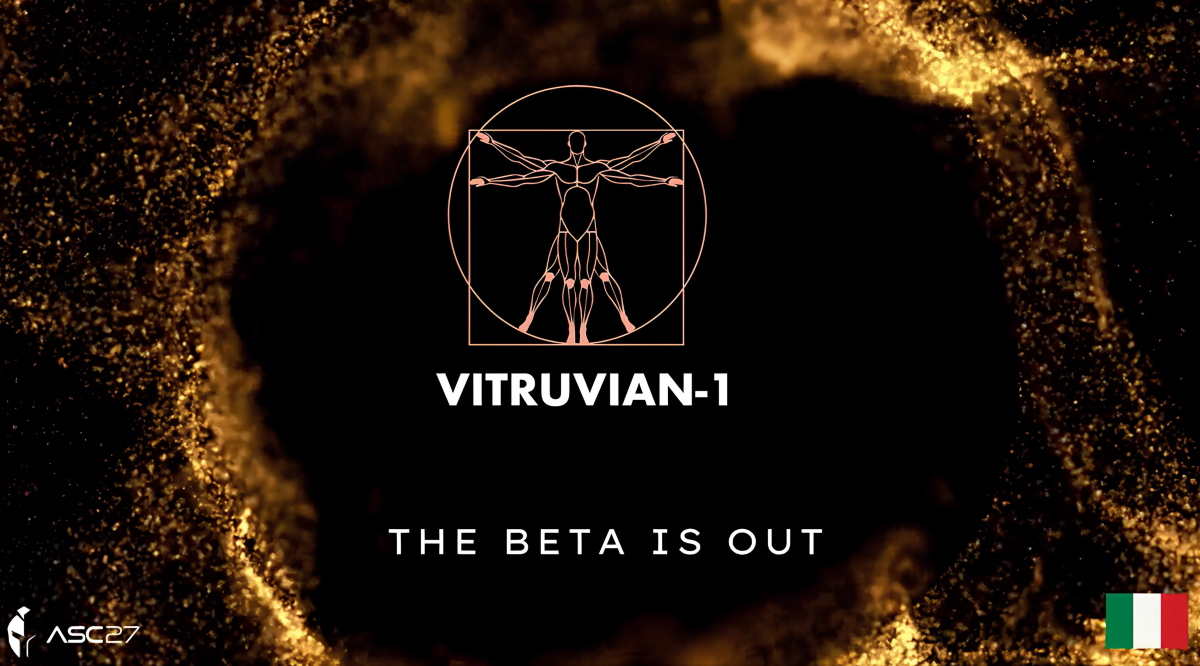 Vitruvian, il modello italiano di ASC27 è disponibile per tutti in public beta