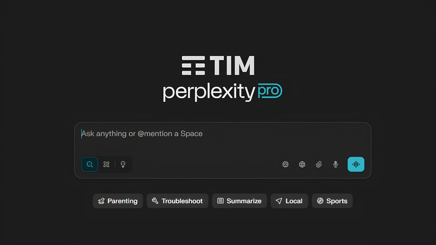 Perplexity Pro gratis per un anno con Tim