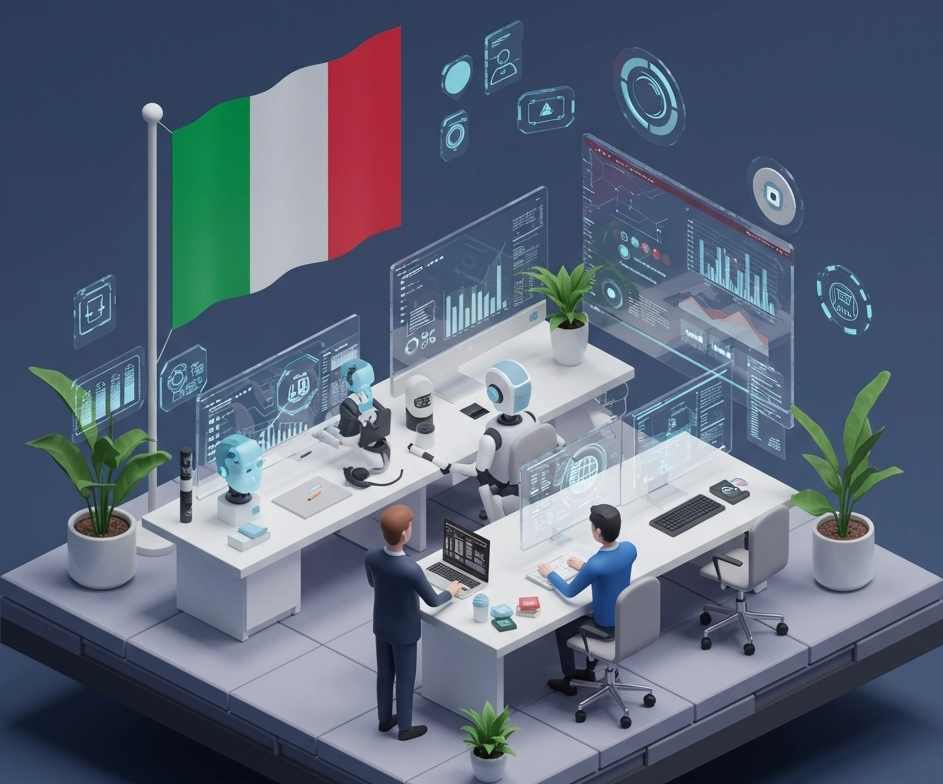 In un anno l’uso dell’AI sul lavoro in Italia è cresciuto del 34%. Lo dice uno studio di EY