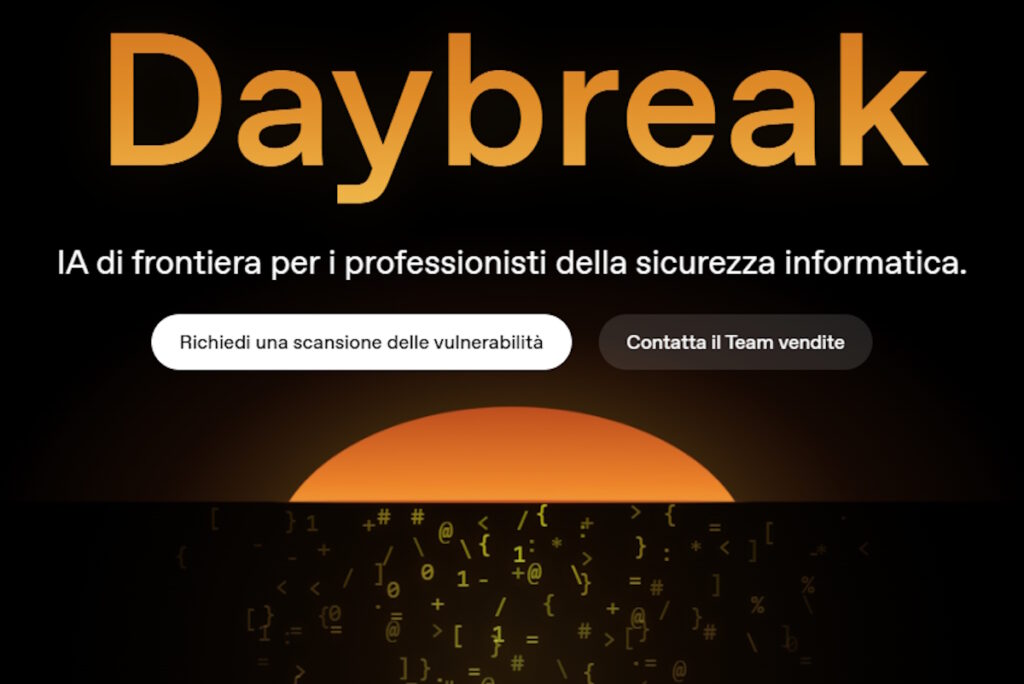 DayBreak di OpenAI: l’AI che entra in campo per vincere la sfida informatica