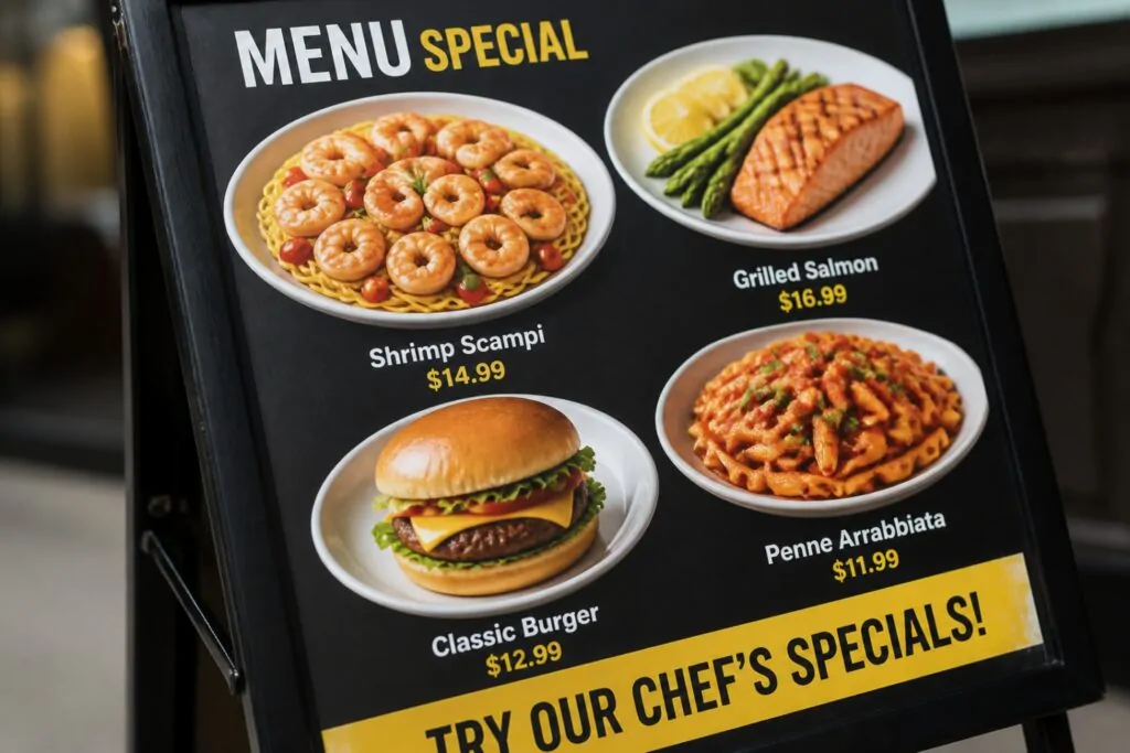 Immagini AI sui menu dei ristoranti: perché sono poco invitanti