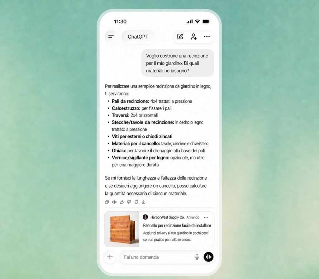 OpenAI sta per aumentare gli annunci pubblicitari su ChatGPT