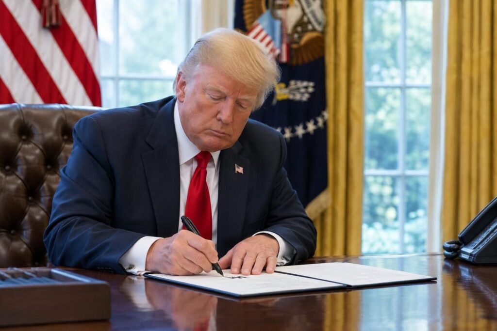 Trump firma l’ordine esecutivo che rinomina l’AI in “Super Intelligence”