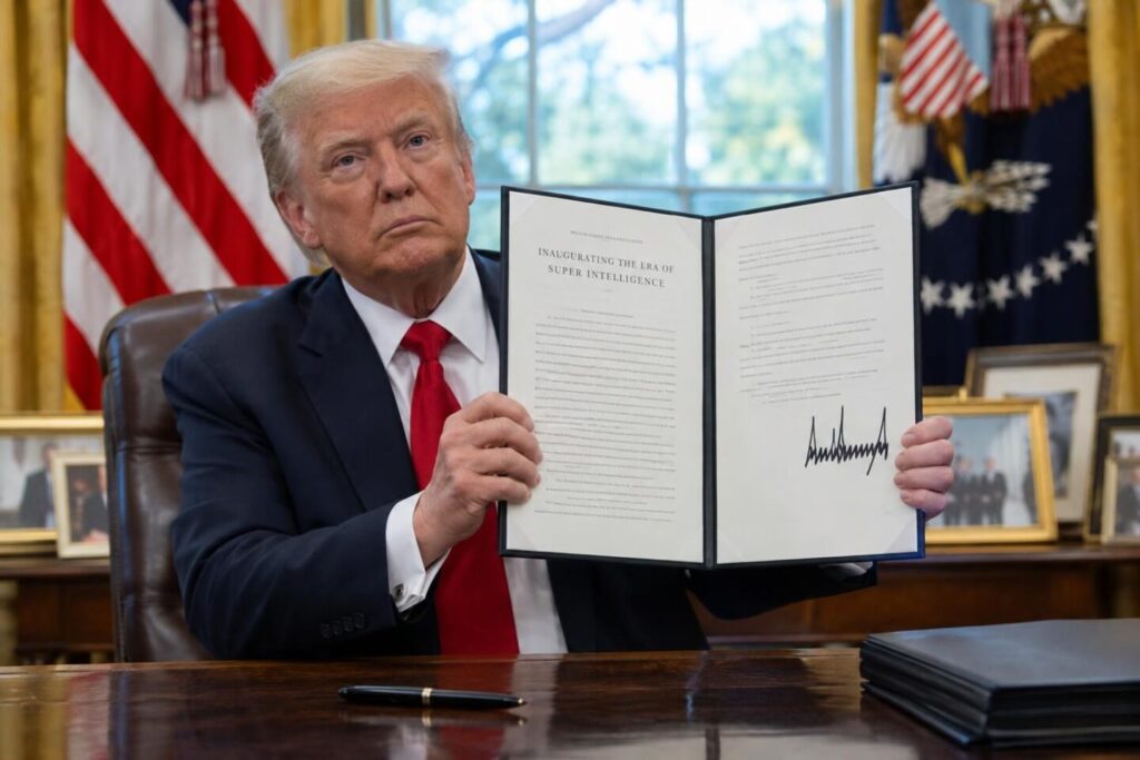 Trump ribattezza l’AI “Super Intelligence” con decreto esecutivo
