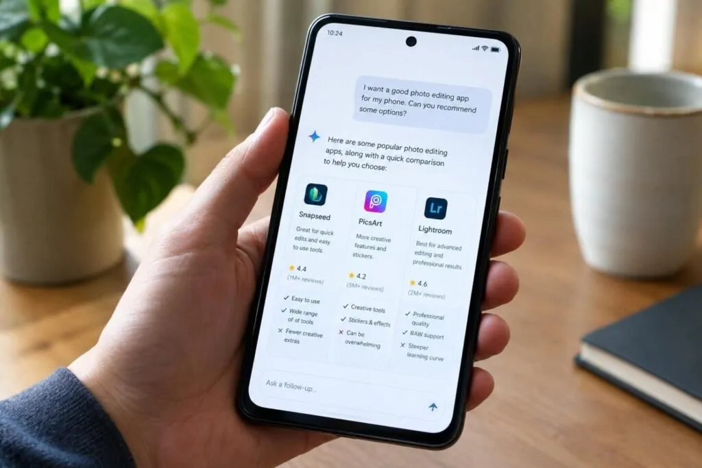 Google Play integra Gemini: raccomandazioni AI e confronto app in tempo reale